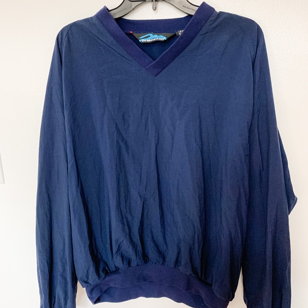 Navy athleisure pullover